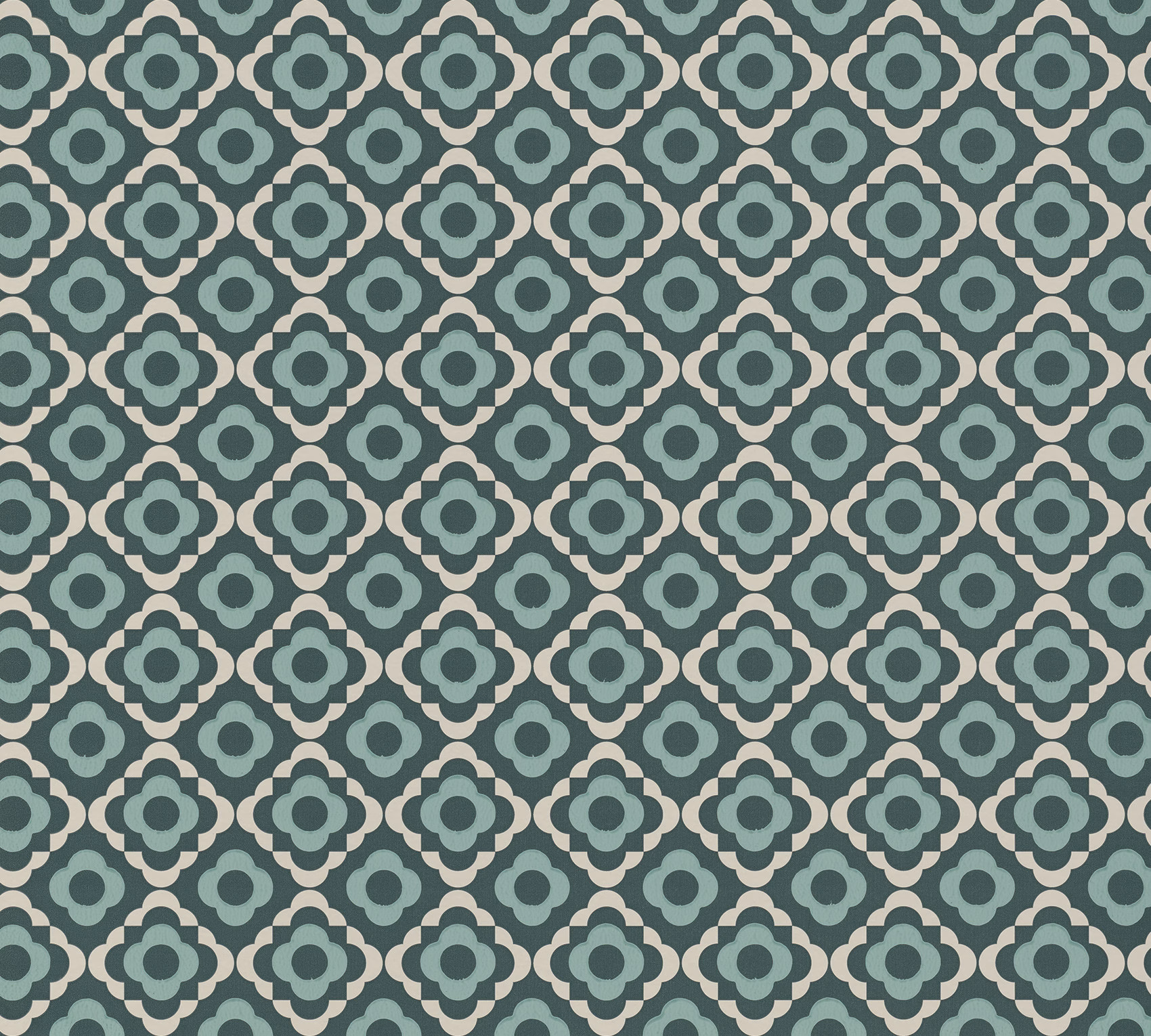 Обои Paint & Paper Library Botany Quatrefoil Squid Ink 0360QUSQUID